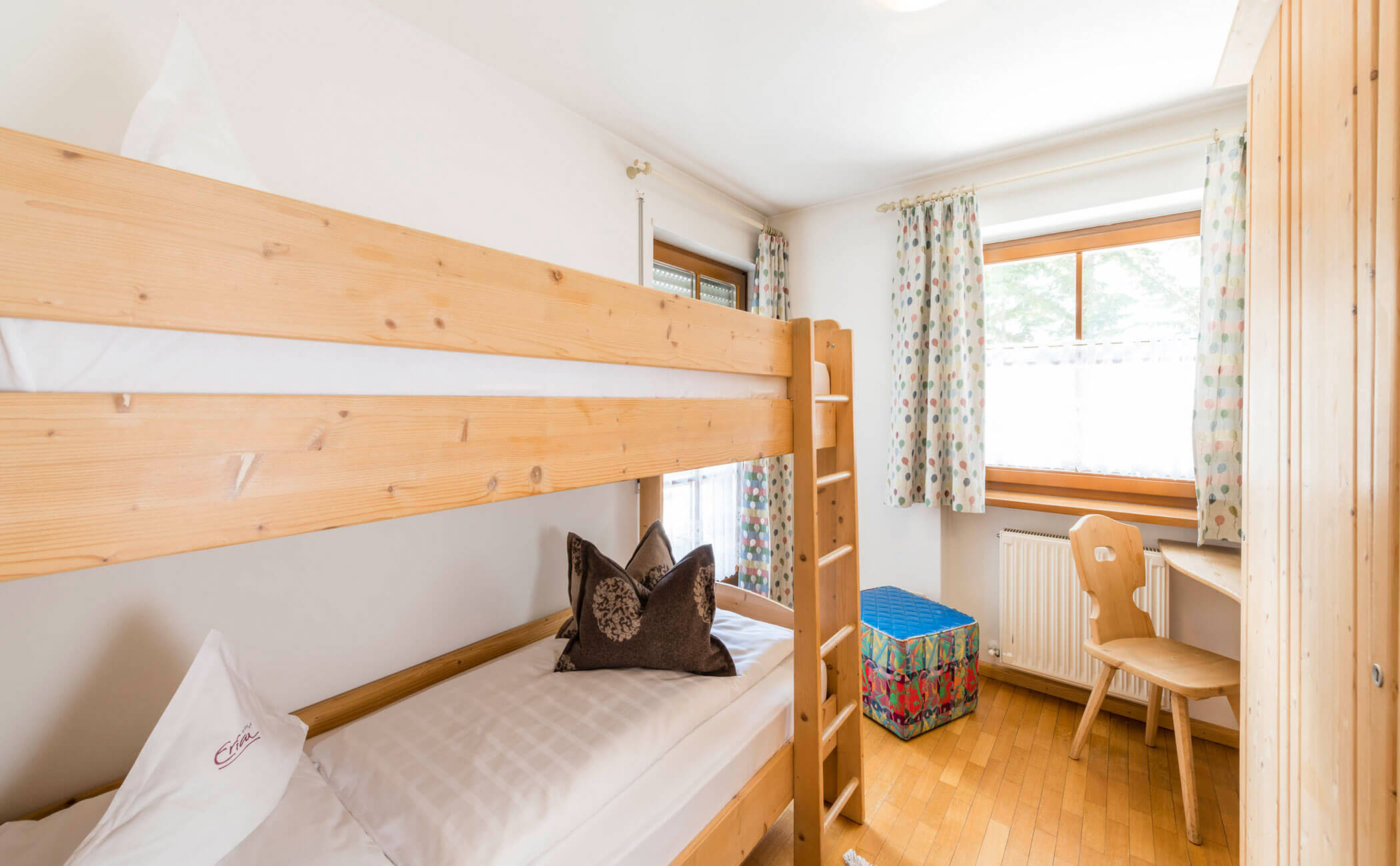 Camera dei bambini con letto a castello nell'appartamento vacanze - Vitalhotel Erica